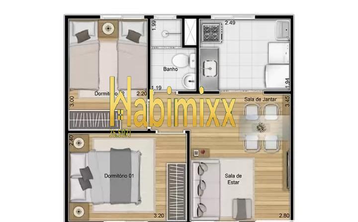 Apartamento, 2 quartos - Foto 15
